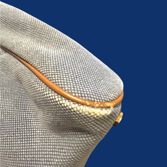 Michael Kors Gray denim Tote with Tan rope Handles - Picture 7 of 9